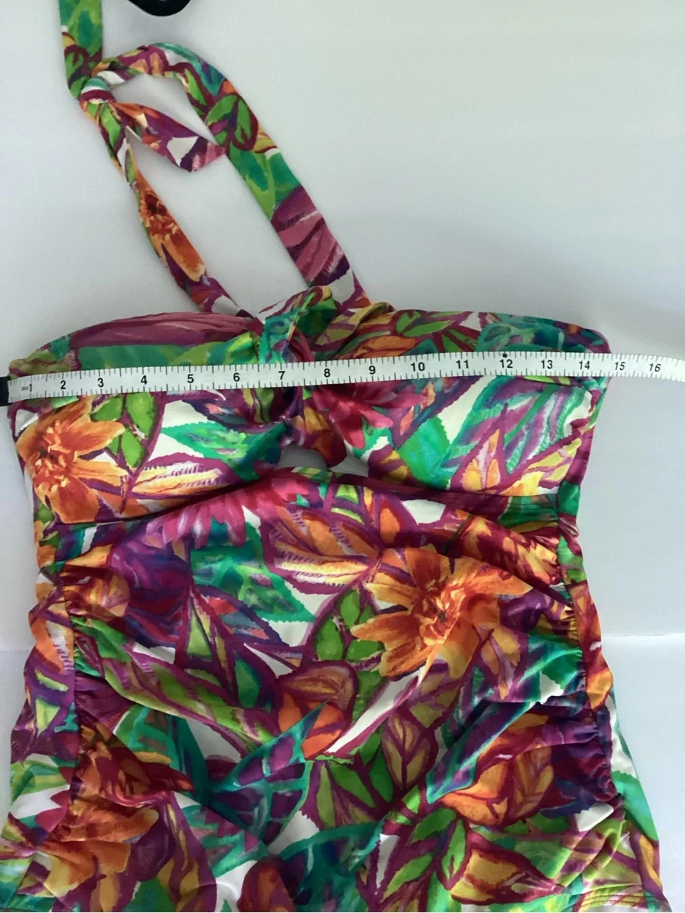 Lauren Ralph Lauren Polynesian Floral Swimsuit Medium One Piece Multicolor